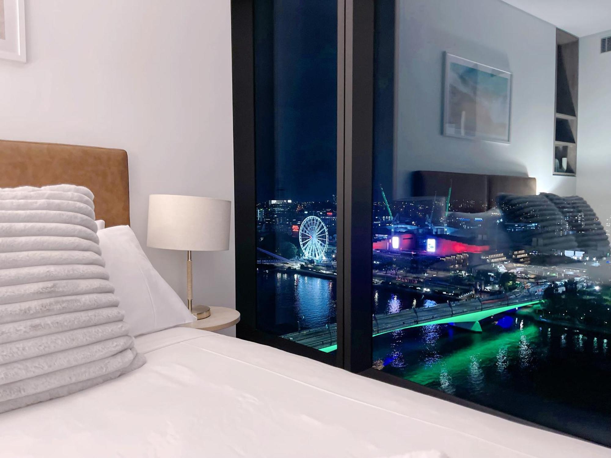 Brisbane Riverfront Oasis 2Bed Panoramic Riverview Eksteriør bilde